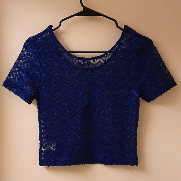 NWT, Show Me Your Mumu Blaze Lace Crop Top - Picture 4 of 10